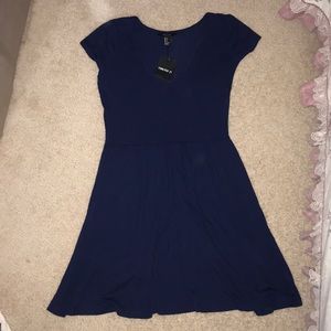 Navy blue forever 21 dress